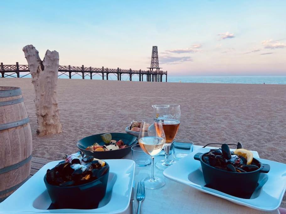 Les Voiles Blanches T2 Luxe A 100M De La Plage Leucate Zewnętrze zdjęcie
